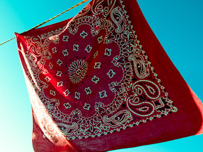 Red Bandanna waves in the wind. Boston College Red Bandanna game 2021. Empower Retirement sponsors